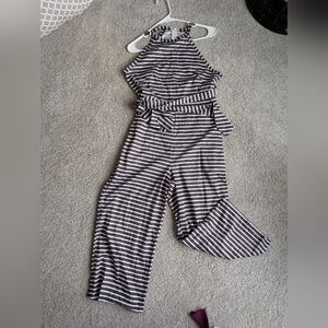 Adorable black & white striped jumper